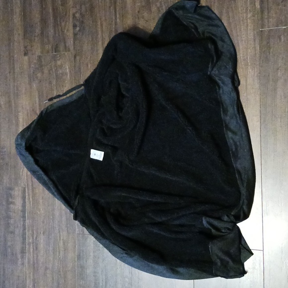 Members Mark Jacket Misses Xl Sherpa Lined Hooded Dark Charcoal Heather Like New - Picture 3 of 11